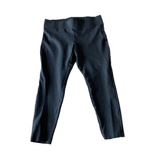 Torrid Black Cropped Leggings Size 1  Elastic Waist Athletic Lounge Pants